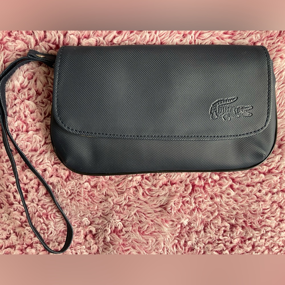Lacoste mini wristlet clutch bag coin purse